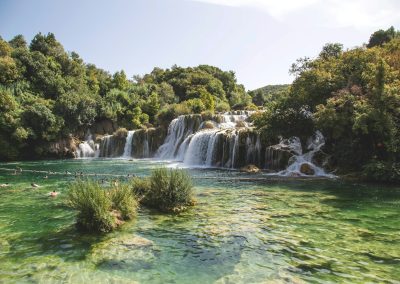 relaxing waterfall