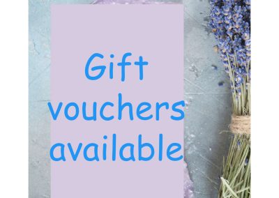 Gift vouchers for hollistic sonia