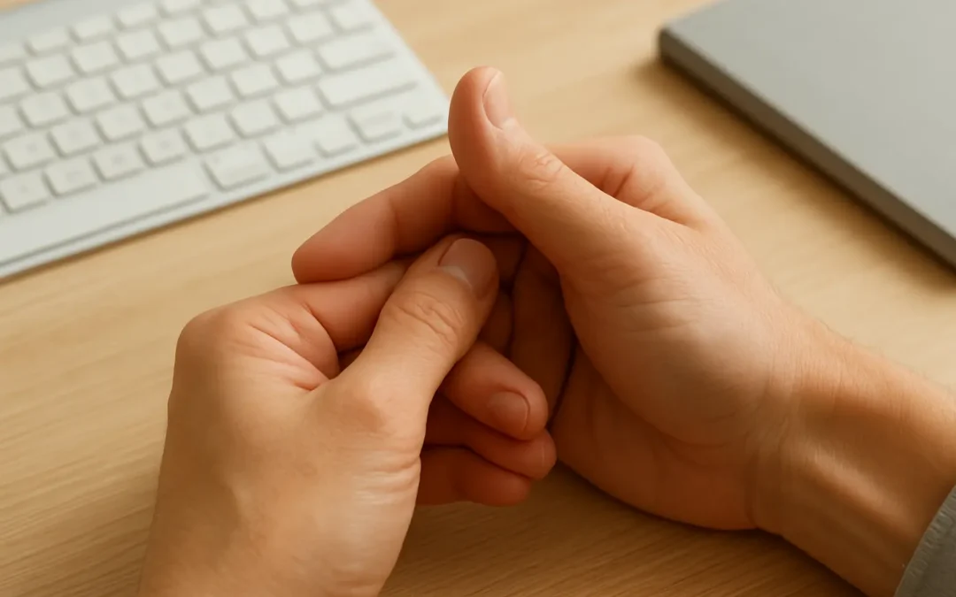 Five-Minute Desk Stretch + Hand Reflex Sequence