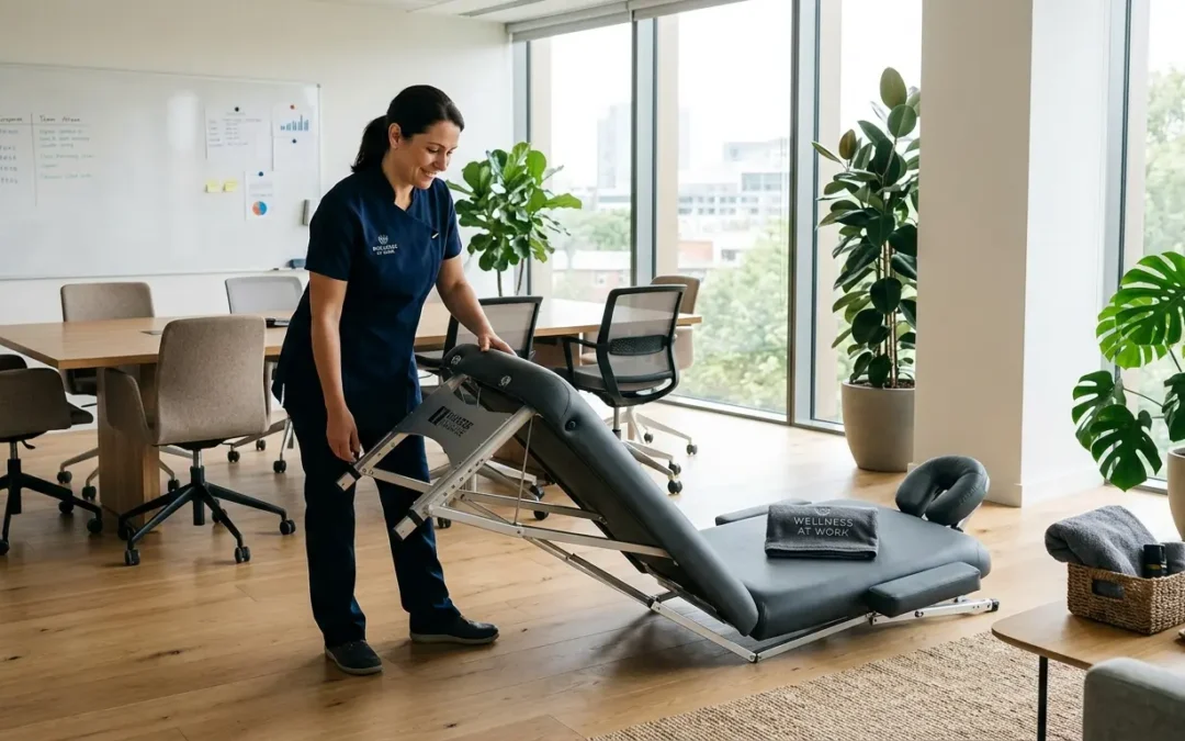 How an On-Site Reflexology Day Works: Set-Up, Scheduling & Costs